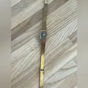 Gruen Precision Ladies Watch Vintage Gold Tone Adjustable Bracelet Black Dial Ladies Gruen Precision 7 main image 3